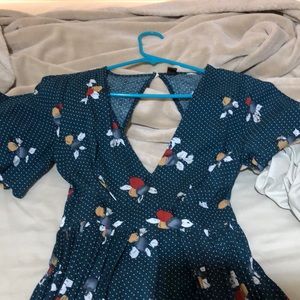 Dress jumpsuit with flowers 💓